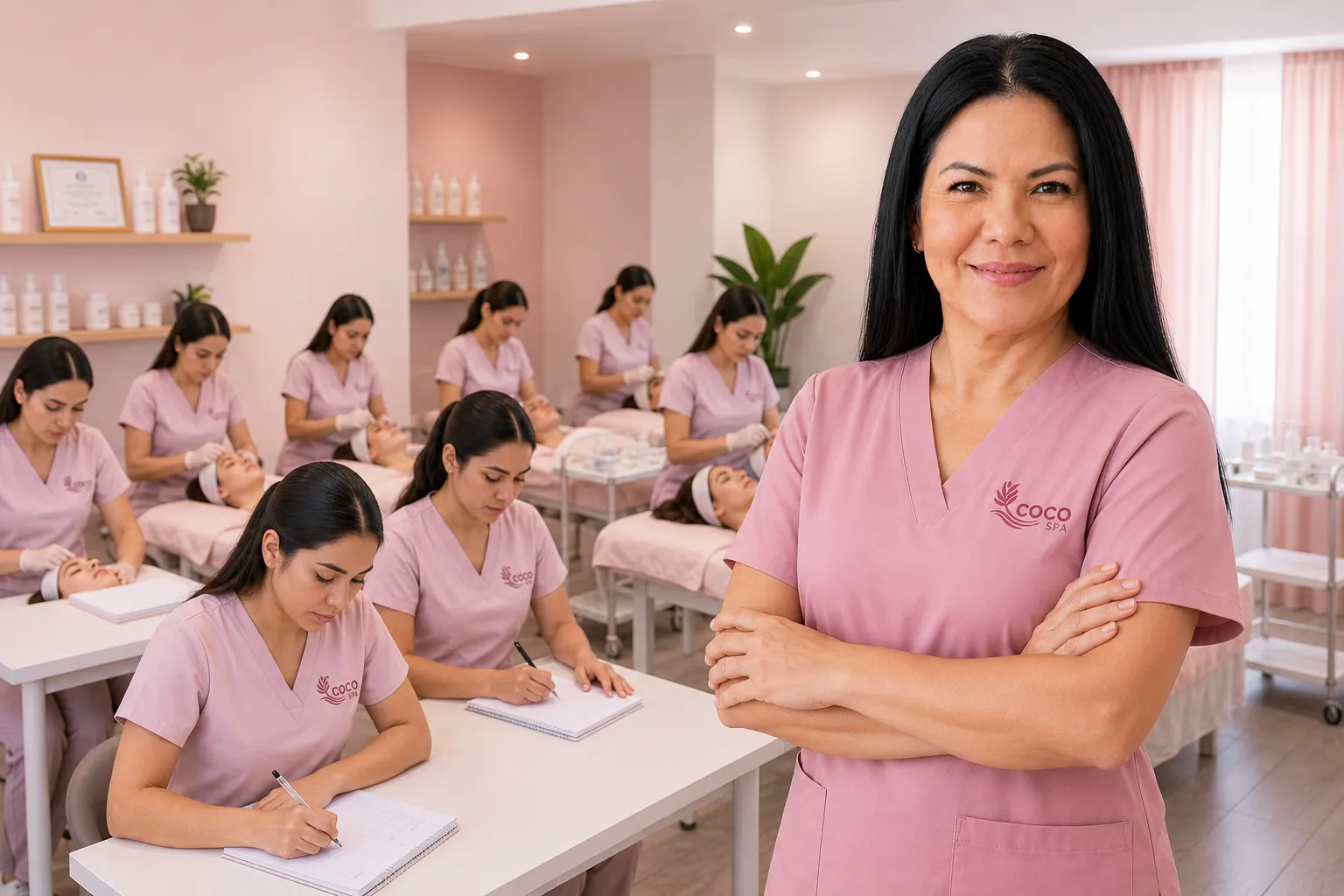 Instituto Coco Spa — equipo profesional con la directora al frente